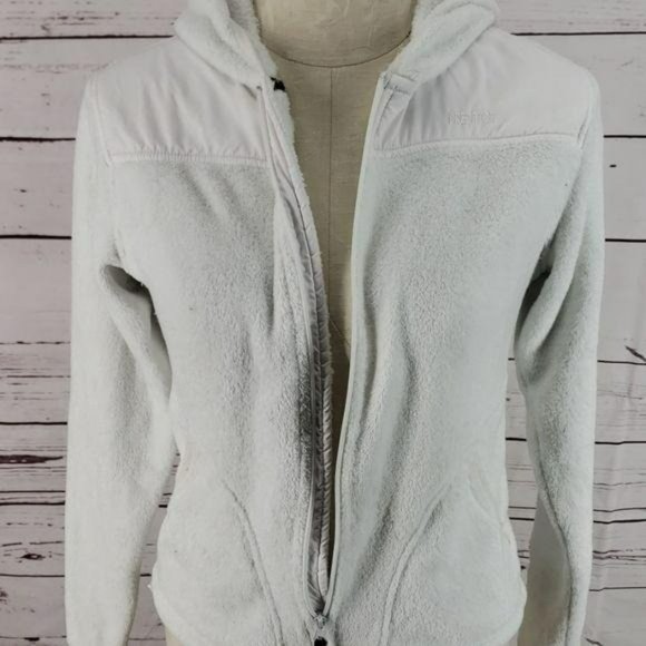 Predator White fuzzy Polyester Hooded small Jacket - Picture 5 of 8